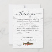 Fly Fishing Thema  3 foto collage  T Bedankkaart (Achterkant)