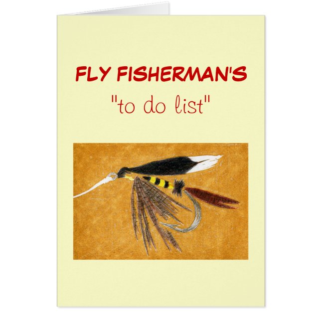 Fly Fishing "to do" list card "McGinty" (Voorkant)