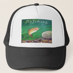 Fly Fishing Trout Salmon/Rainbow Trout Gift Trucker Pet