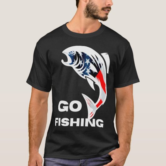 Fly Fishing USA v2 T-shirt (Voorkant)