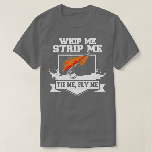 Fly FishingGrappig met een tand-band, ik heb Strop T-shirt (Design voorkant)