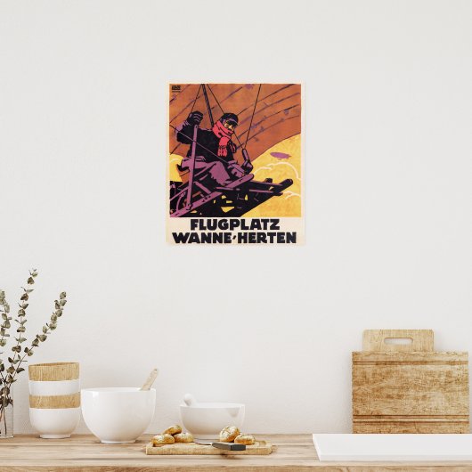 FLY FLUGPLATZ WANNE HERTEN  Duitse Posters (Keuken)