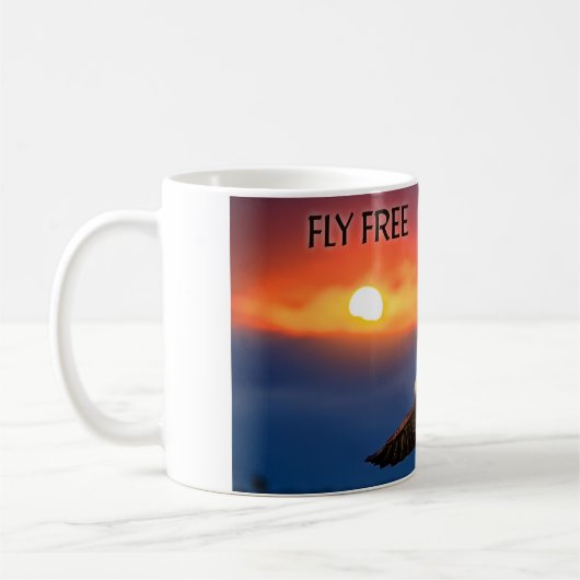 Fly Free Eagle Koffiemok (Links)