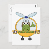 Fly Froggie Fly Helicopter Tshirts en cadeaus Briefkaart (Voorkant / Achterkant)