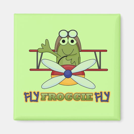 Fly Froggie Fly T-shirts en geschenken Magneet (Voorkant)
