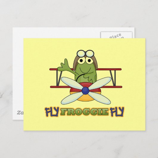 Fly Froggie Fly Tshirts en Gifts Briefkaart (Voorkant / Achterkant)