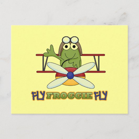 Fly Froggie Fly Tshirts en Gifts Briefkaart (Voorkant)