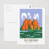 Fly Geyser Hualapai Flat Nevada  Briefkaart (Voorkant / Achterkant)