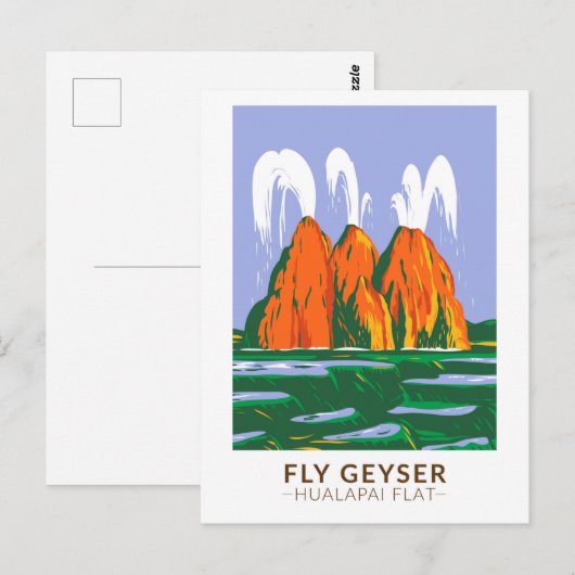 Fly Geyser Hualapai Flat Nevada  Briefkaart (Voorkant / Achterkant)