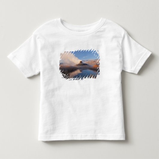 Fly Geyser met besneeuwde Granite Range Kinder Shirts (Voorkant)