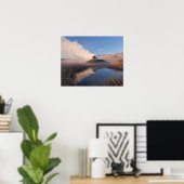 Fly Geyser met besneeuwde Granite Range Poster (Thuiskantoor)