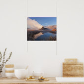 Fly Geyser met besneeuwde Granite Range Poster (Keuken)