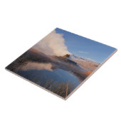 Fly Geyser met besneeuwde Granite Range Tegeltje (Zijkant)