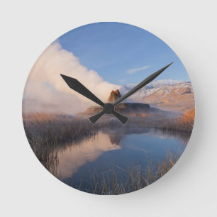 Fly Geyser met met sneeuwruimte voor graniet Ronde Klok