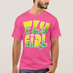 Fly Girl 80s 90s Hip-Hop Dancer Vrouwen Tiener Mei T-shirt
