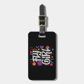 Fly Girl 90s Hop Disco Party (90e eeuw) Bagagelabel (Voorkant verticaal)