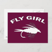 FLY GIRL BRIEFKAART (Voorkant / Achterkant)