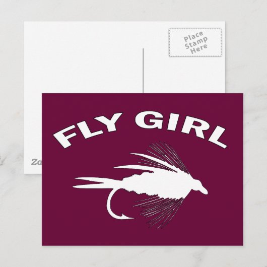 FLY GIRL BRIEFKAART (Voorkant / Achterkant)