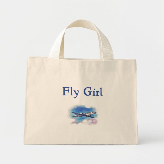 Fly Girl Flight Attendant Bag Mini Tote Bag (Voorkant)