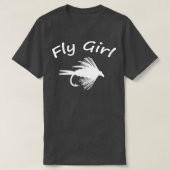 Fly Girl Fly Fishing T T-shirt (Design voorkant)