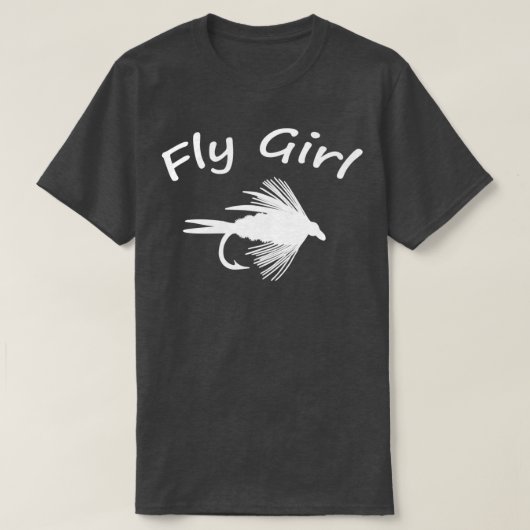 Fly Girl Fly Fishing T T-shirt (Design voorkant)