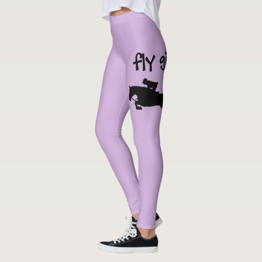 Fly Girl Horse Show Jumping Equestrian Rider Leggings (Links)