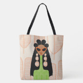 Fly Girl Oranje en Green Shoulder Tas (Achterkant)