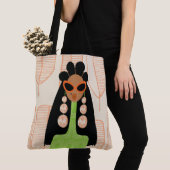 Fly Girl Oranje en Green Shoulder Tas (Dichtbij)