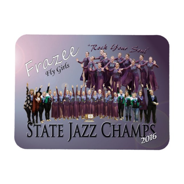 Fly Girls State Jazz Champions 3x4" fotomagneet Magneet (Horizontaal)