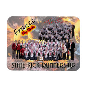 Fly Girls State Kick Runners-up 3x4" fotomagneet Magneet
