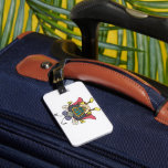 Fly God Superhero Fly Insect Character Bagagelabel<br><div class="desc">Spot your bags instantly with these Fly God luggage tags. Featuring a bold superhero insect character, these tags bring an urban streetwear graphic flair to your travel gear. The funny cartoon bug design is easy to recognize on any airport carousel, while the retro comic art style adds a unique touch...</div>