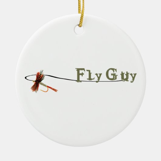 Fly Guy 2 Keramisch Ornament (Voorkant)