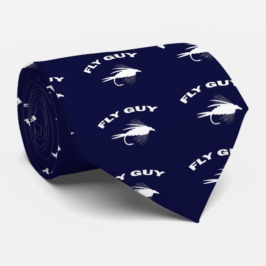 Fly Guy Fly-visaas Stropdas (Opgerold)