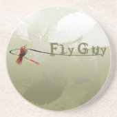 Fly Guy Zandsteen Onderzetter (Voorkant)