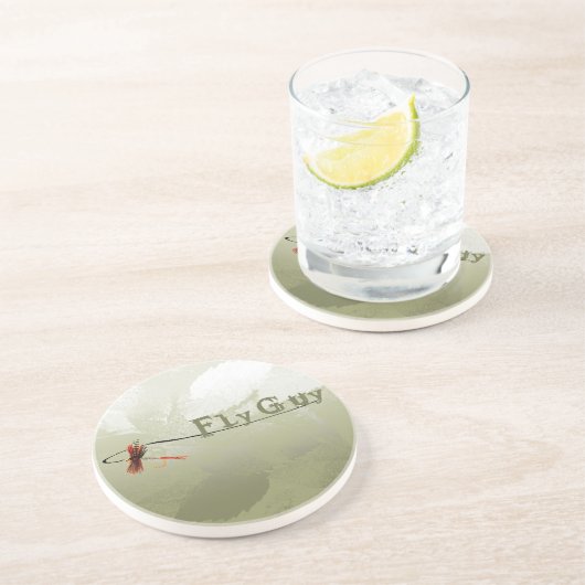 Fly Guy Zandsteen Onderzetter (Zijkant)