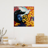 Fly High (afdrukken) Poster (Keuken)