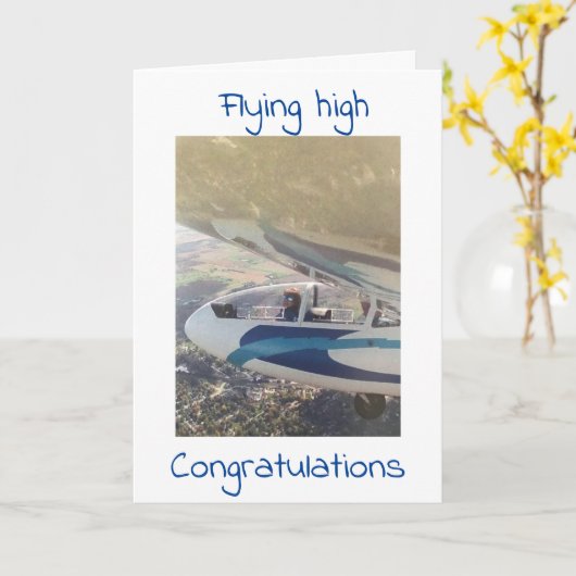 FLY HIGH AND ENJOY ***NEW PILOT*** KAART (Gele Bloem)