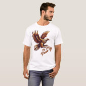 Fly High, Dream Big - Inspirerend adelaar T-shirt (Voorkant volledig)