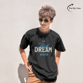 Fly High Dream Hoger Luchtvaart Inspirerend Typo T-shirt