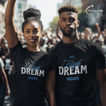 Fly High Dream Hoger Luchtvaart Inspirerend Typo