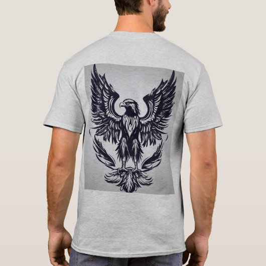 "Fly High: Eagle-geïnspireerd T-shirt Design" (Achterkant)