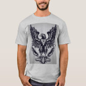 "Fly High: Eagle-geïnspireerd T-shirt Design" (Voorkant)