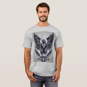 "Fly High: Eagle-geïnspireerd T-shirt Design" (Voorkant volledig)