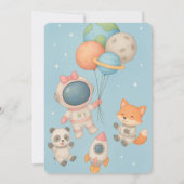 Fly High, Little Astronaut Girl Kaart (Achterkant)