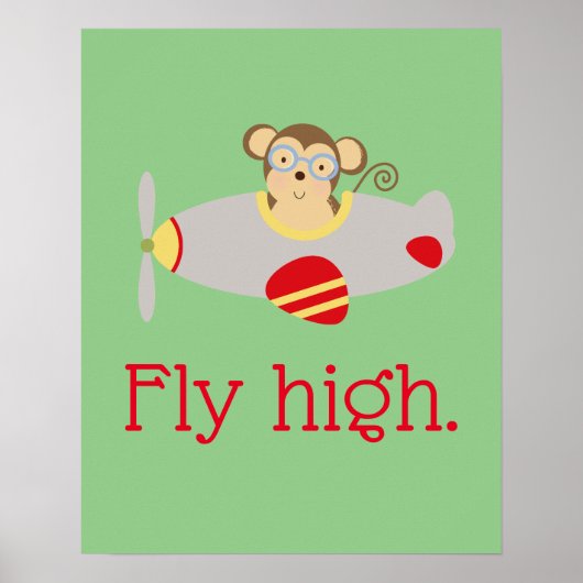 Fly High Monkey Poster (Voorkant)