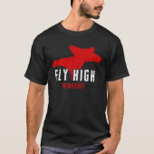 Fly High Wingsuit  for Parachute Jumping T-shirt (Voorkant)