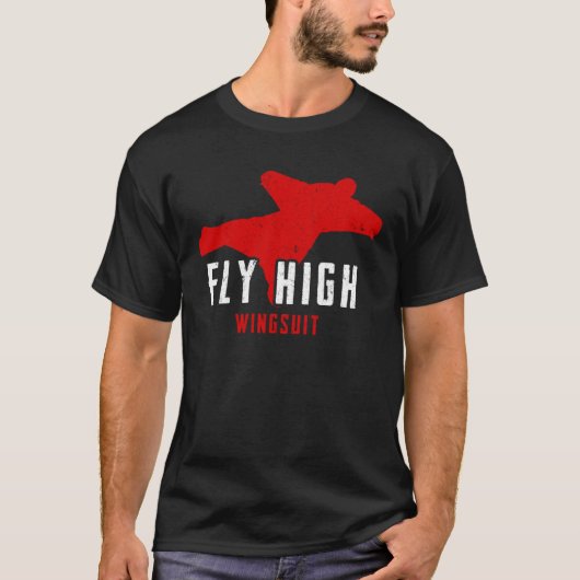 Fly High Wingsuit for Parachute Jumping T-shirt (Voorkant)