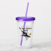 Fly High Witches Acryl Tumbler Drinkbeker (Achterkant)