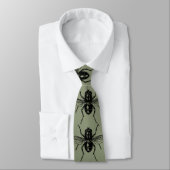 Fly illustratie Entomology Sage Green Stropdas (Gebonden)