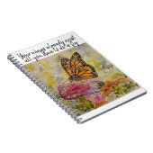 Fly Inspire Butterfly Art Spiral Notebook Notitieboek (Rechterzijde)